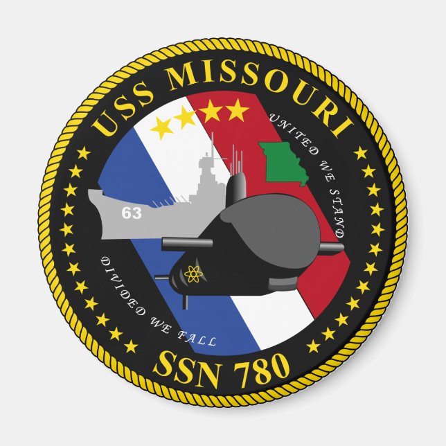 USS Missouri Magnet (Framsidan)