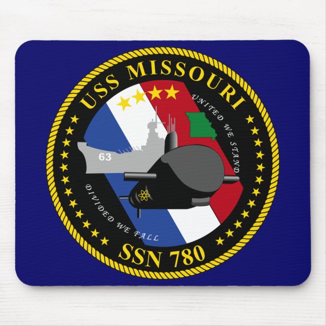 USS Missouri Mousepad Musmatta (Framsidan)