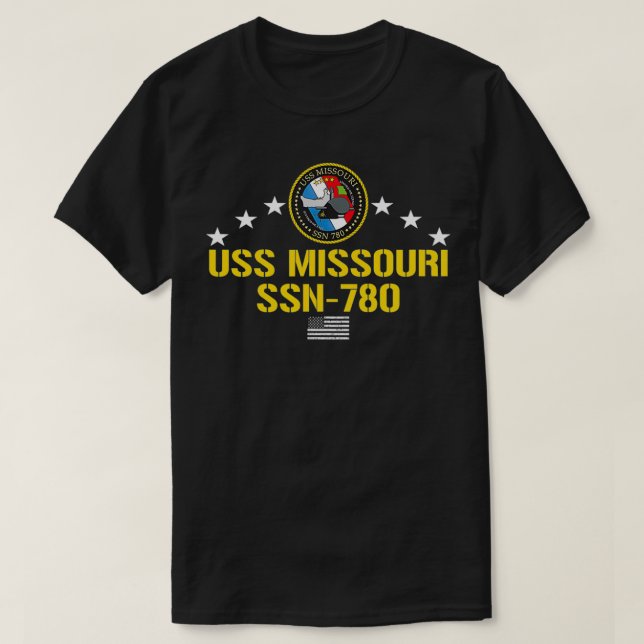 USS Missouri SSN780 T Shirt (Design framsida)