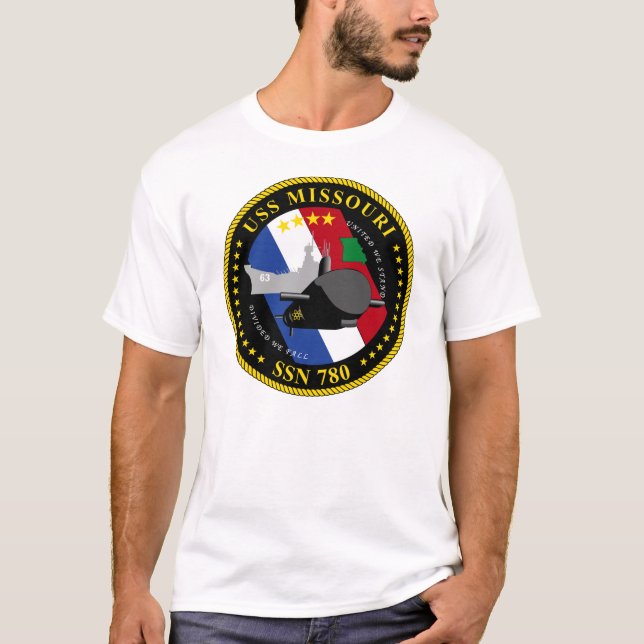 USS Missouri T-tröja T Shirt (Framsida)