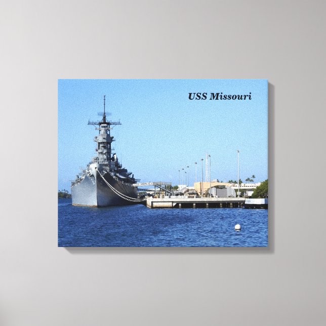 USS Missouri Wrapped Canvas (Framsida)