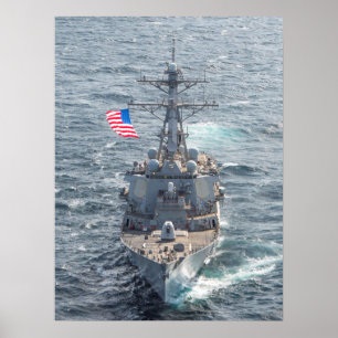 USS Mitscher (GD 57) Poster