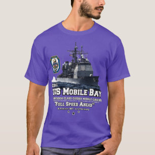 USS Mobile Bay CG53 Navy Cruiser T Shirt