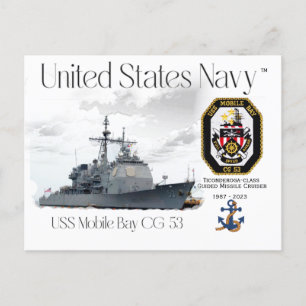 USS MOBILE CG-53 GUIDED MISSILE CRUISER VYKORT