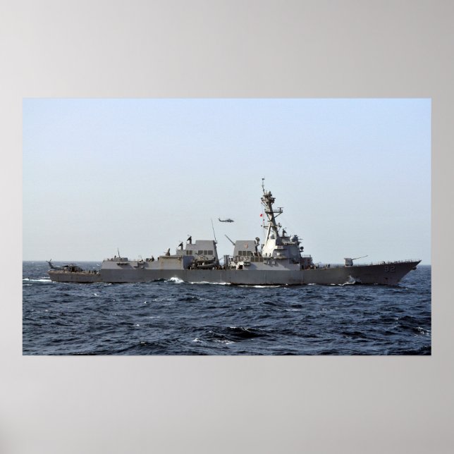 USS Momsen (GD 92) Poster (Framsidan)