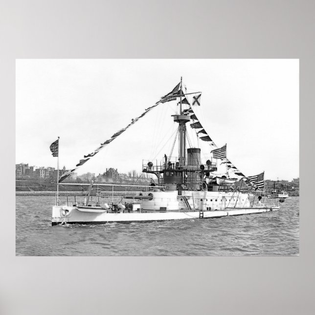 USS Monitor Amphitrite Poster (Framsidan)