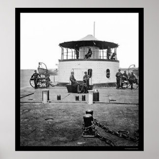 USS Monitor Catwledge in Charleston Harbour, SC 18 Poster