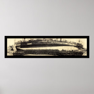 USS Mount Vernon foto 1918 Poster