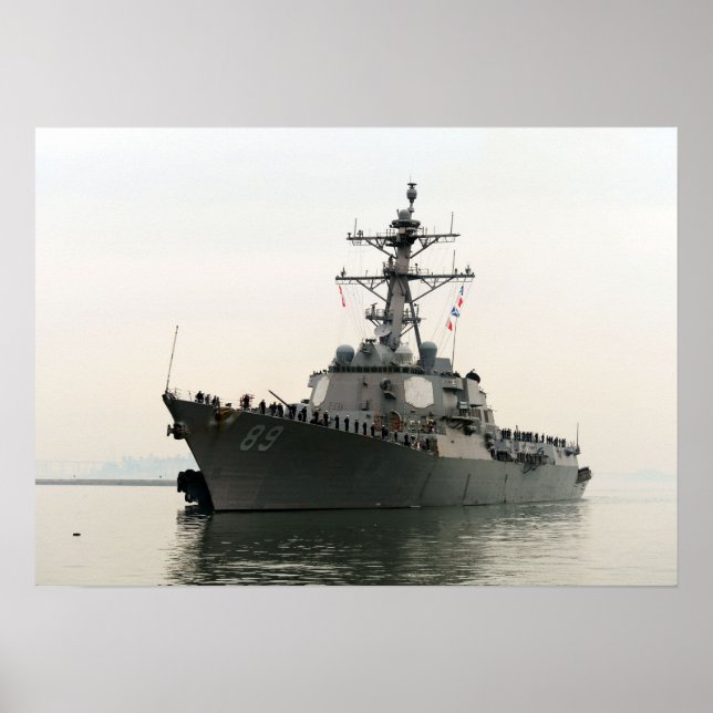USS Mustin (DDG 89) Poster (Framsidan)