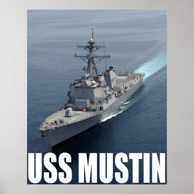 USS Mustin Poster (Framsidan)