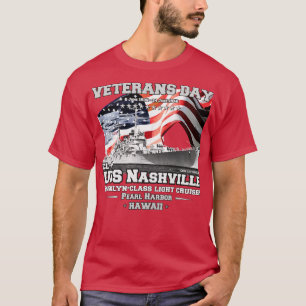 USS Nashville CL43 Brooklynclass-kryssare T Shirt