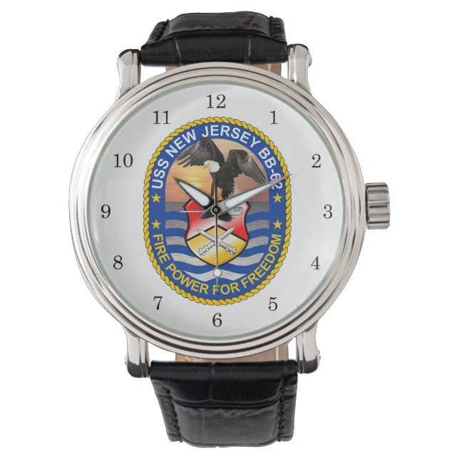 USS New jersey BB-62 Watch Armbandsur (Framsida)