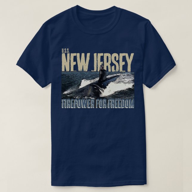 USS NEW JERSEY T SHIRT (Design framsida)