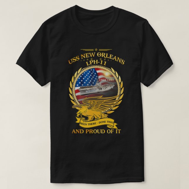 USS New Orleans (LPH-11) 1968-1997 T-Shirt (Design framsida)