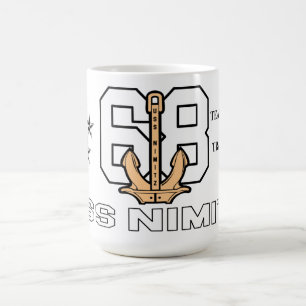 USS NIMITZ 68 ANCHOR MUGG