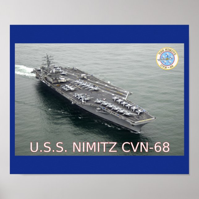 USS Nimitz CVN-68 Poster (Framsidan)