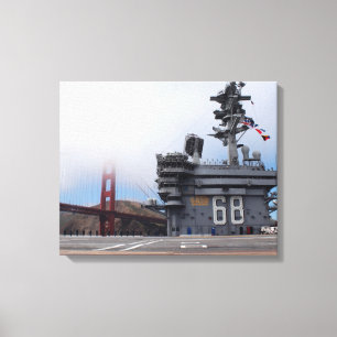 USS Nimitz vid Golden Grind Canvastryck