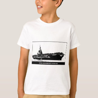 USS-NÖJESGATA CVB-41, marinfrakt Tee Shirt