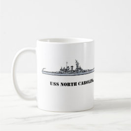USS NORTH CAROLINA BRÄNSLE FÖR FLEET KAFFEMUGG