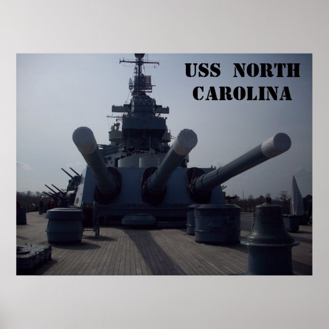 USS North Carolina Poster (Framsidan)