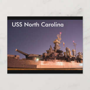 USS North Carolina Vykort