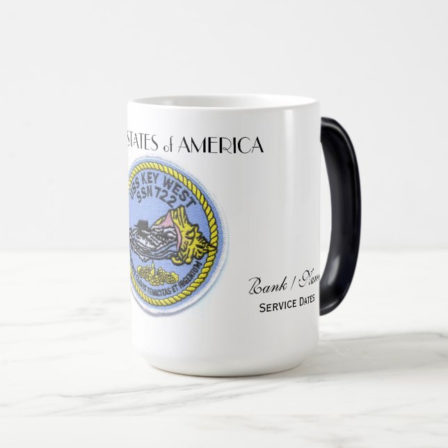 USS Nyckel Väster SSN-722   Mugg (Framsida höger)
