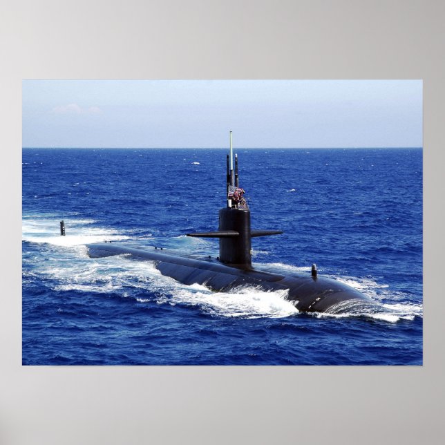 USS Nyckel Väster (SSN-722) Poster (Framsidan)