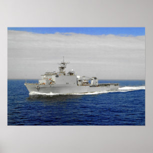 USS Oak Backe (LSD 51) Poster