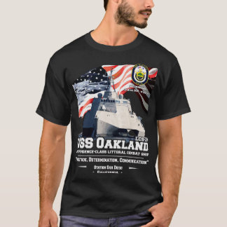 USS Oakland LCS24 Independencclass littoral kombin T Shirt