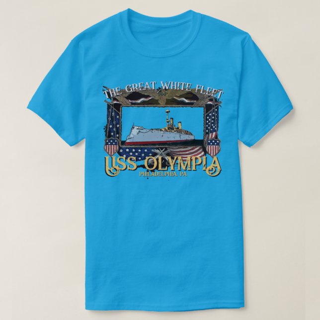 USS OLYMPIA T SHIRT (Design framsida)