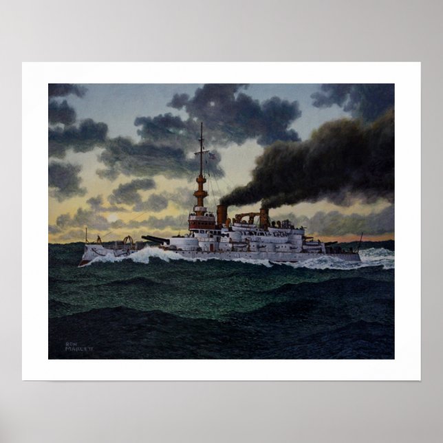 USS Oregon - 1896 Poster (Framsidan)