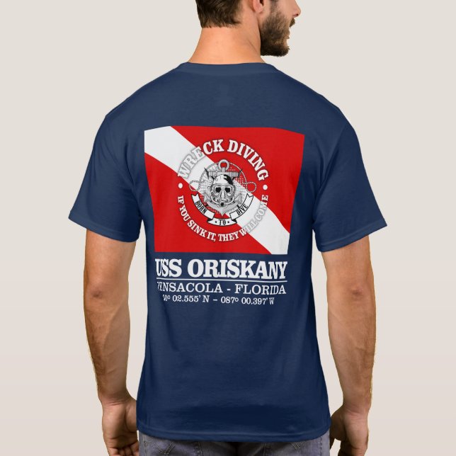 USS Oriskany (bästa vrak) T-shirt (Baksida)