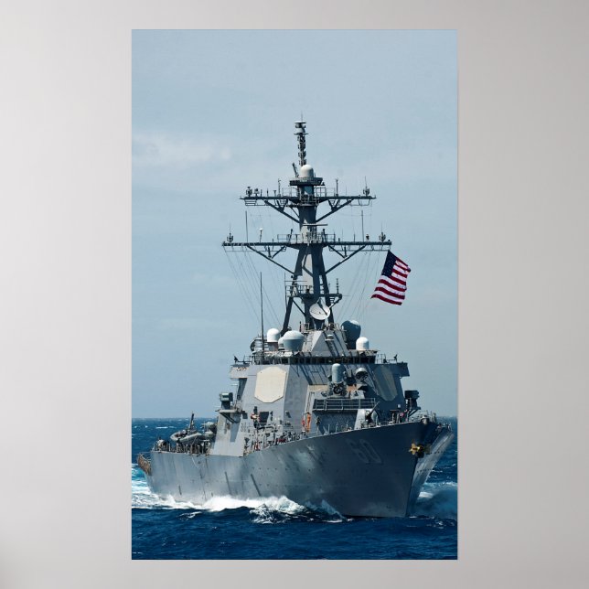 USS Paul Hamilton (GD 60) Poster (Framsidan)