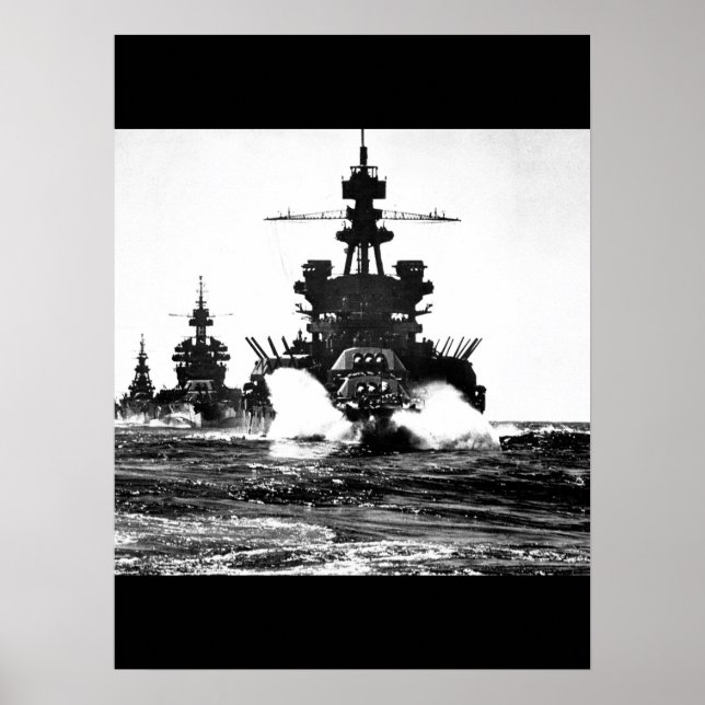 USS PENNSYLVANIA och batteri till Krig Image Poster (Framsidan)