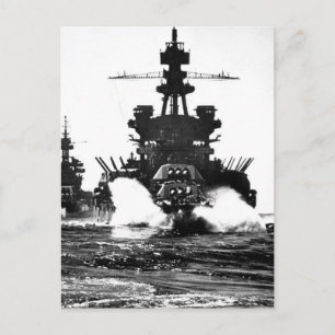 USS PENNSYLVANIA och batteri till Krig Image Vykort