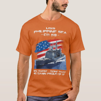 USS Philippine Sea CG58 Class Cruiser American Fla T Shirt