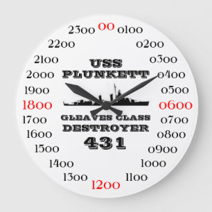 USS Plunkett (DD-431) Stor Klocka