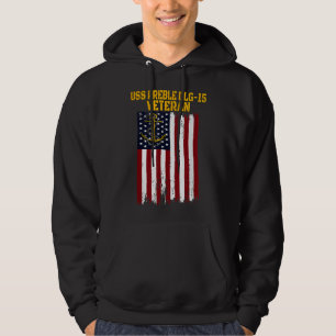 USS Preble DLG-15 Förstörare Fars dag Veterans Hoodie