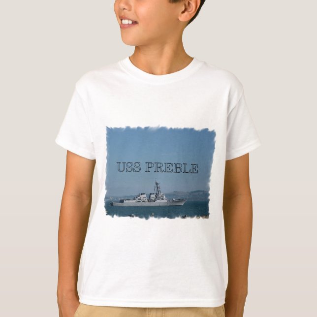 USS Preble T Shirt (Framsida)