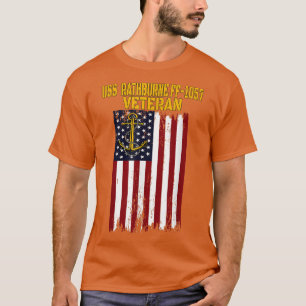 USS Rathburne FF1057 Frigate Veterans Day Far T Shirt