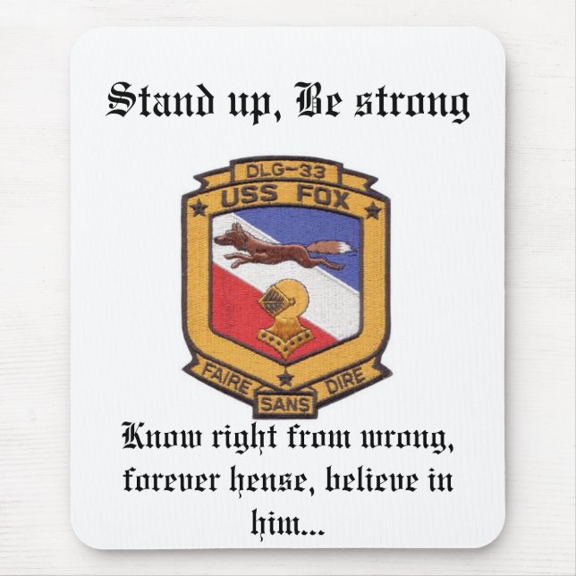 USS-RÄVmusen vadderar Musmatta (Framsidan)