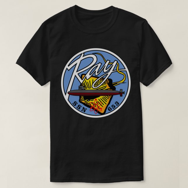 USS Ray SSN653 T Shirt (Design framsida)
