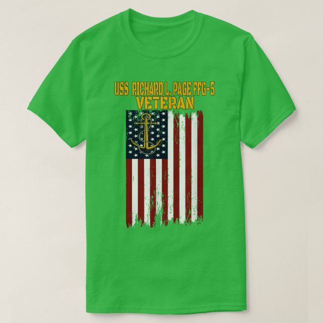 USS Richard L  T Shirt (Design framsida)