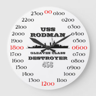 USS-Rodman (DD-456) Stor Klocka