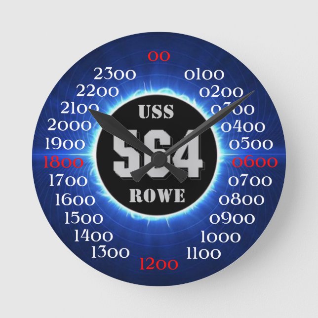 USS Rowe (DD-564) Rund Klocka (Framsida)