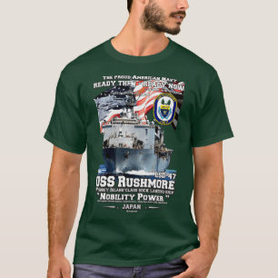 USS Rushmore LSD47-Frakt för marin teknik T Shirt