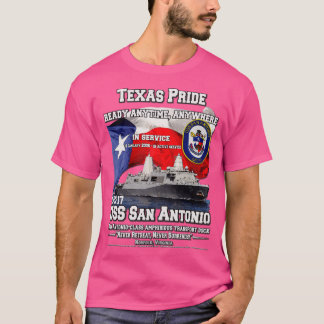 USS San Antonio LPD17 amfibious transport docka T Shirt