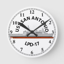 USS SAN ANTONIO, LPD-17, SAN ANTONIO-KLASS RUND KLOCKA