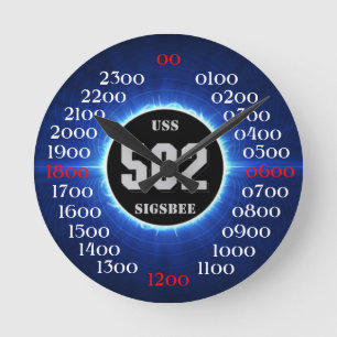 USS Sigsbee (DD-502) Rund Klocka
