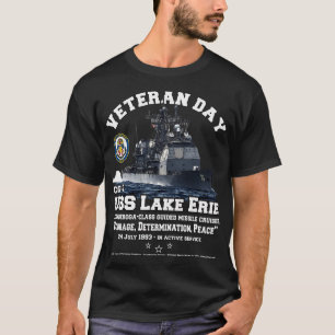 USS Sjö Erie CG70 Cruiser veterans T Shirt